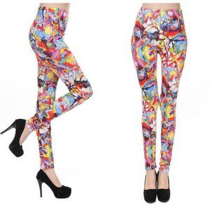 Sock Nobility "Multi-Colored la la" leggings